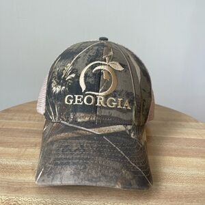 Peach State Pride Georgia Trucker Hat, Mesh Back